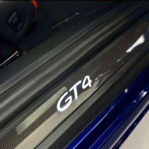 GT4 Carbon Entry Sill Guard – Porsche 718 Cayman Carbon Fibre Sill Trim Set (Original Style)